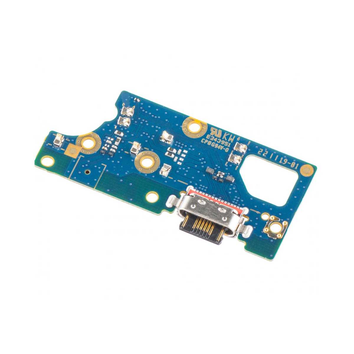 Connettore di Ricarica Originale Service Pack per Motorola Moto E32s XT2229 - USB-C, Microfono, PCB