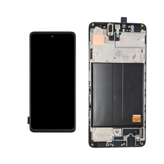 Display LCD OLED + Frame Schermo per Samsung Galaxy A51 4G - SM-A515 - Nero