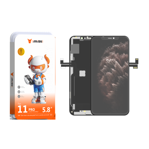 Display IMISU FHD Incell con frame nero compatibile per iPhone 11 Pro
