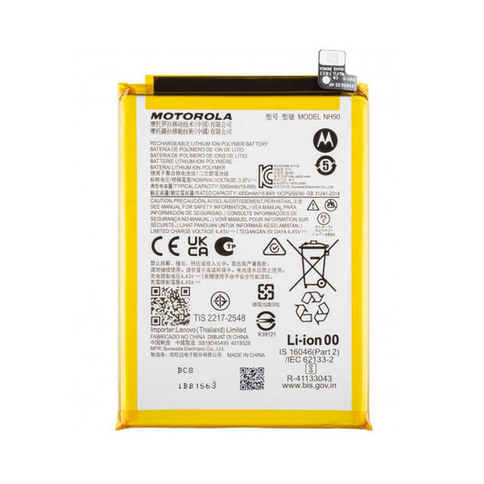 Batteria Originale Motorola NH50 5000 mAh per Moto E13 - E22S - E32 - G13 - G22 - G53 5G