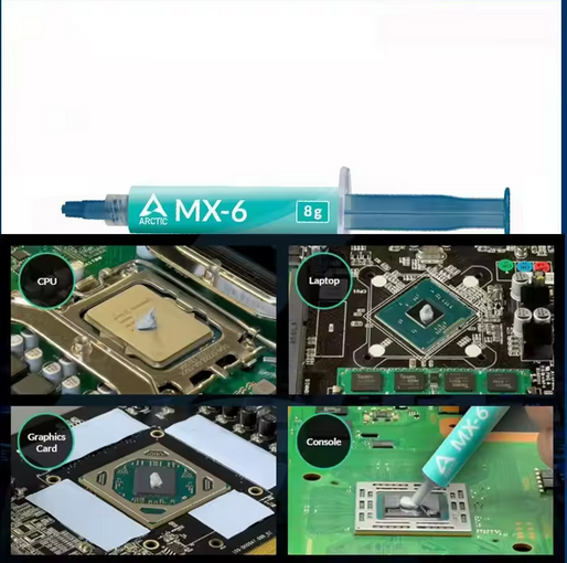 Arctic MX-6 4g Pasta termica originale per CPU GPU PC e notebook