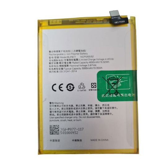Batteria BLP877 compatibile per Realme 8 5G, 8i, C30, C31, C33, C35, Note 50, V20 e V30