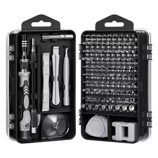 Set Cacciaviti di Precisione 115 in 1 - Magnetici, Professionali, per Riparazione Laptop, Smartphone e Dispositivi Elettronici